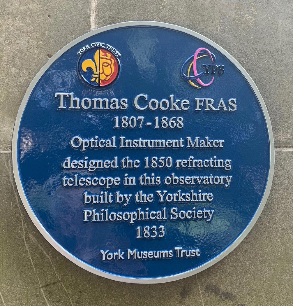 Thos Cooke plaque